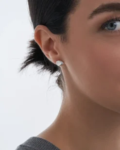 Sale Bijou Brigitte Orecchini a perno - Silver Surface