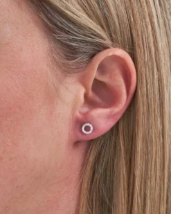 Clearance Bijou Brigitte Orecchini a perno - Silvery Circle