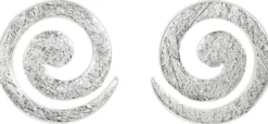 Clearance Bijou Brigitte Orecchini a perno - Silvery Spiral