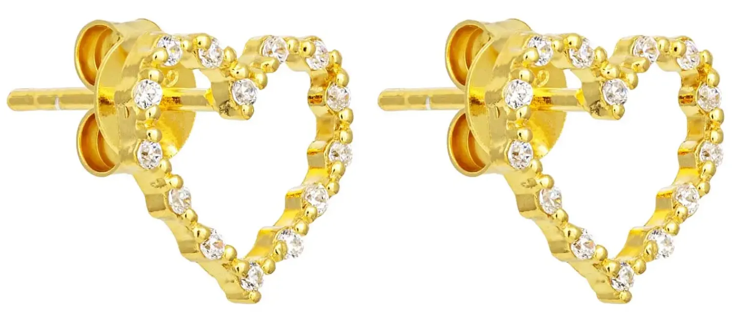 Sale Bijou Brigitte Orecchini a perno - Sparkling Hearts