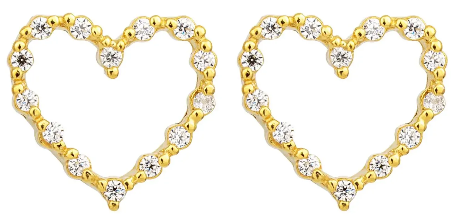Sale Bijou Brigitte Orecchini a perno - Sparkling Hearts