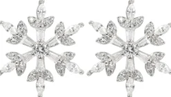 Best Bijou Brigitte Orecchini a perno - Sparkling Snowflakes