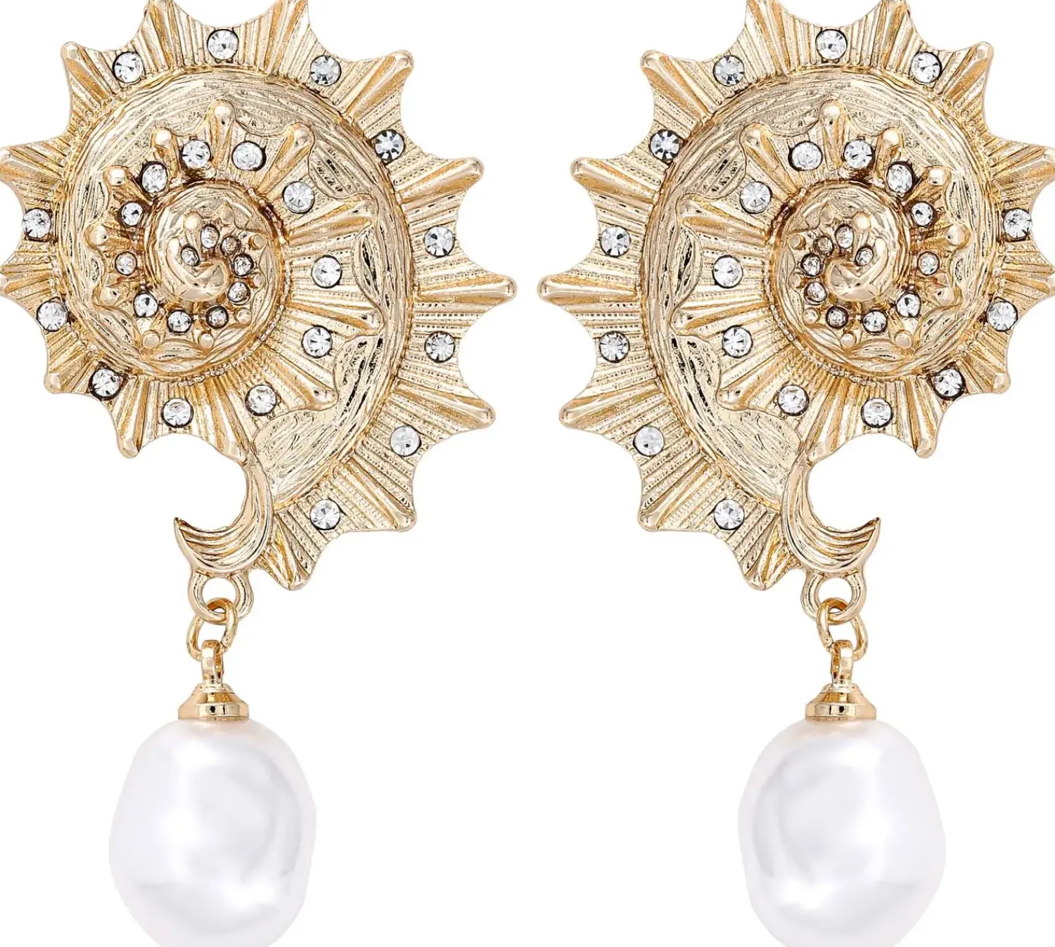 Hot Bijou Brigitte Orecchini a perno - Sparkling Shells