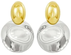 Online Bijou Brigitte Orecchini a perno - Steel Circles