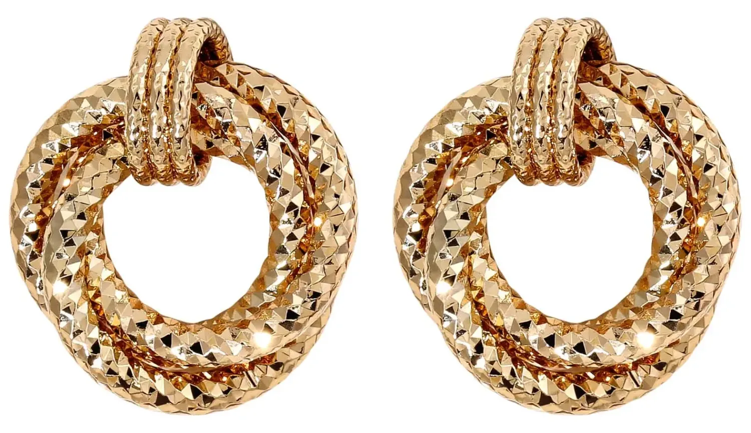 Hot Bijou Brigitte Orecchini a perno - Textured Glam