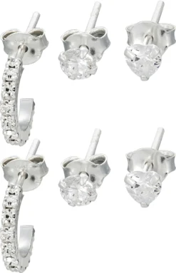 Online Bijou Brigitte Orecchini a perno - Triple Silver