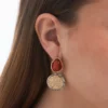 Best Bijou Brigitte Orecchini a perno - Vintage Orange