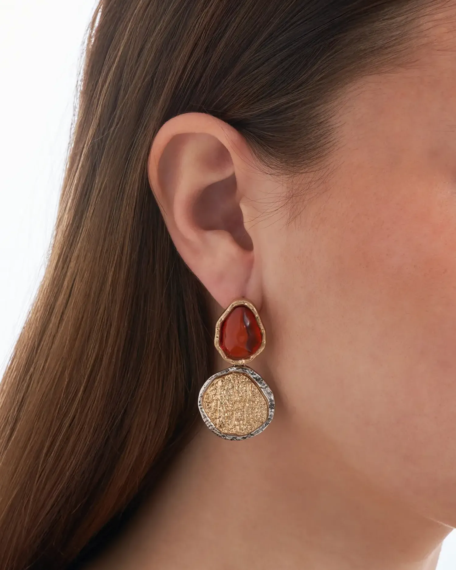 Best Bijou Brigitte Orecchini a perno - Vintage Orange