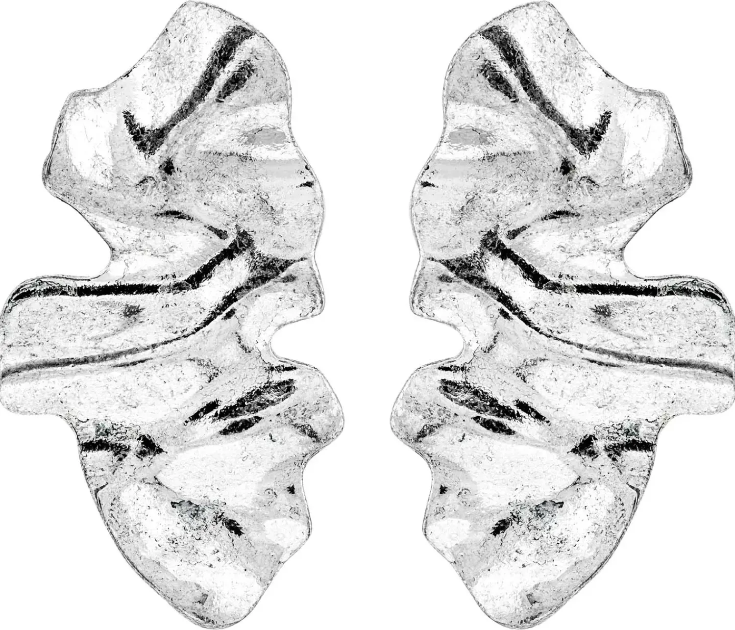 Discount Bijou Brigitte Orecchini a perno - Waved Leaf