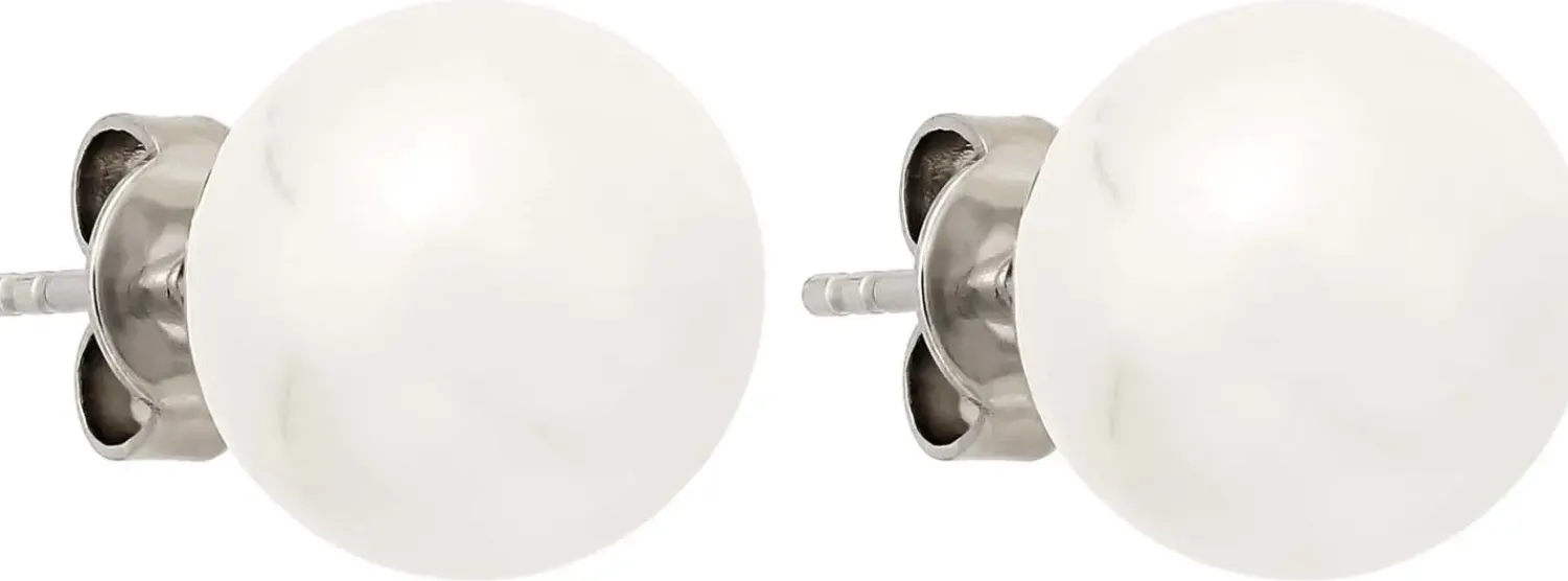Discount Bijou Brigitte Orecchini a perno - White Nacre