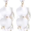 Hot Bijou Brigitte Orecchini a perno - White Petals