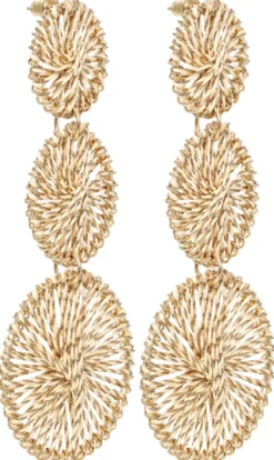 Sale Bijou Brigitte Orecchini a perno - Wrapped Gold