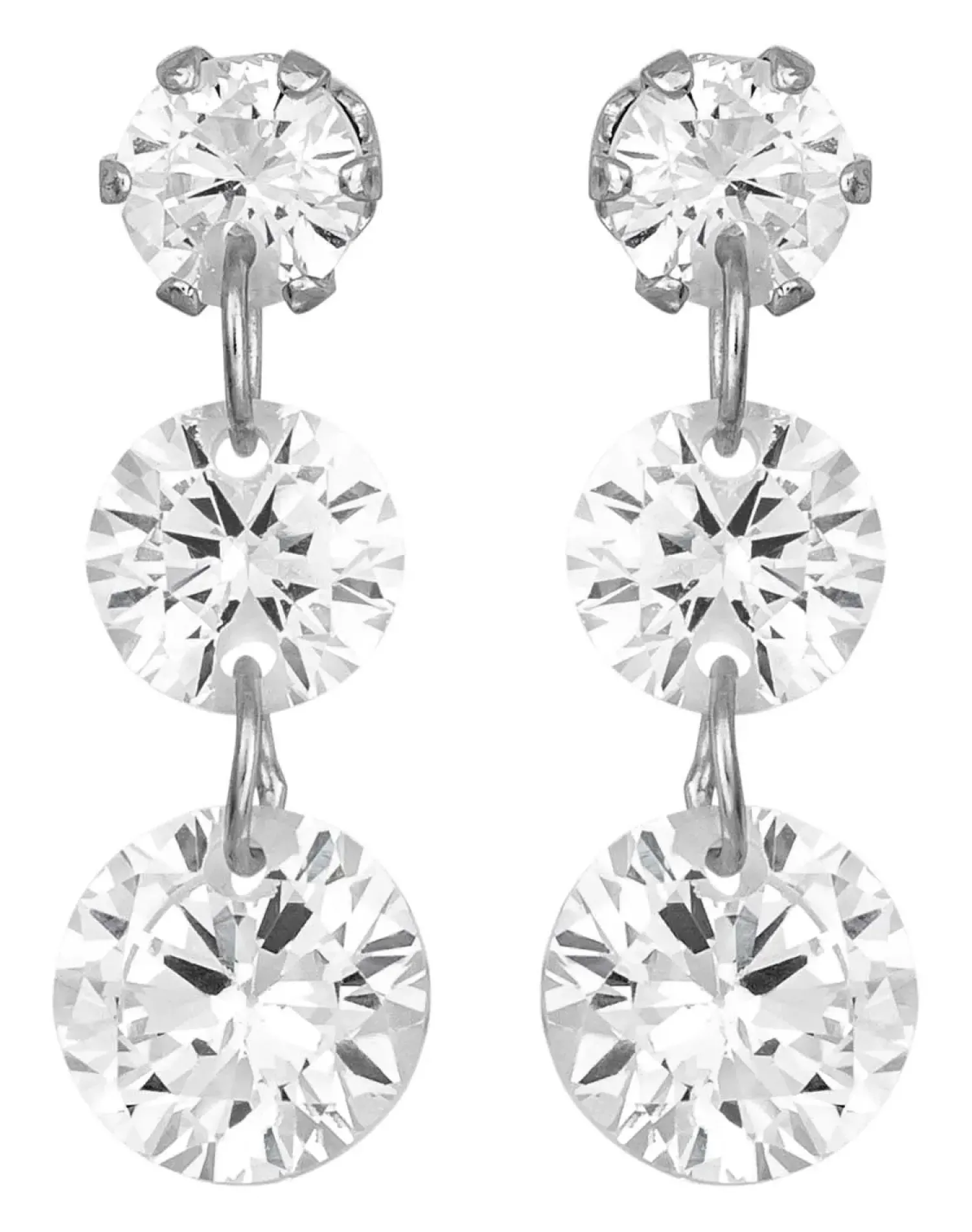 Outlet Bijou Brigitte Orecchini a perno - Zirconia Circles