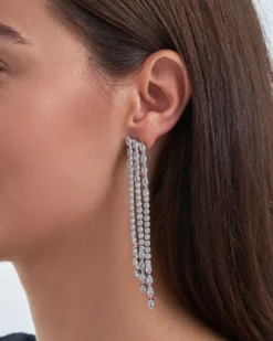 Sale Bijou Brigitte Orecchini a perno - Zirconia Tassel