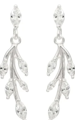 Outlet Bijou Brigitte Orecchini a perno - Zirkonia Leaves