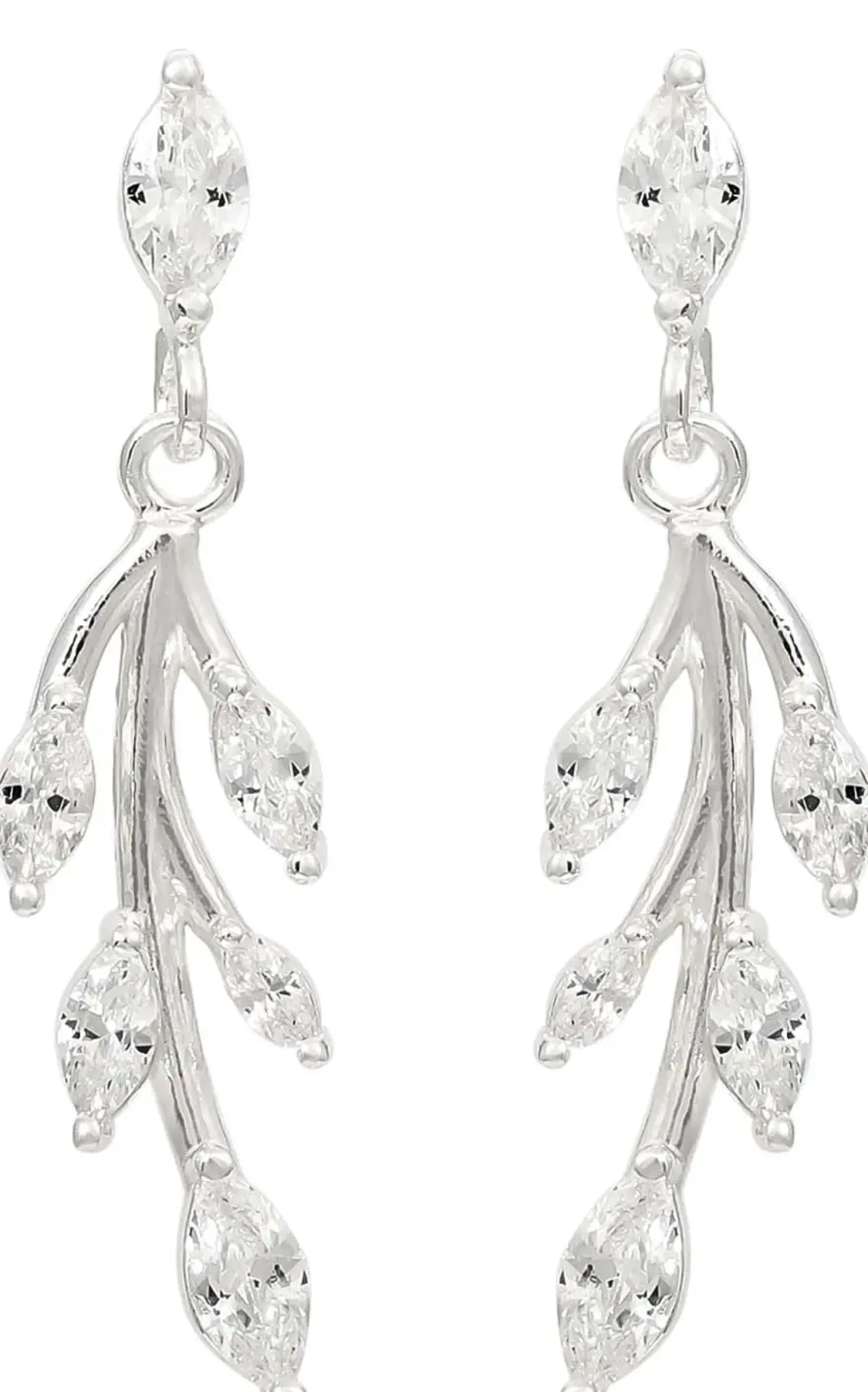 Outlet Bijou Brigitte Orecchini a perno - Zirkonia Leaves