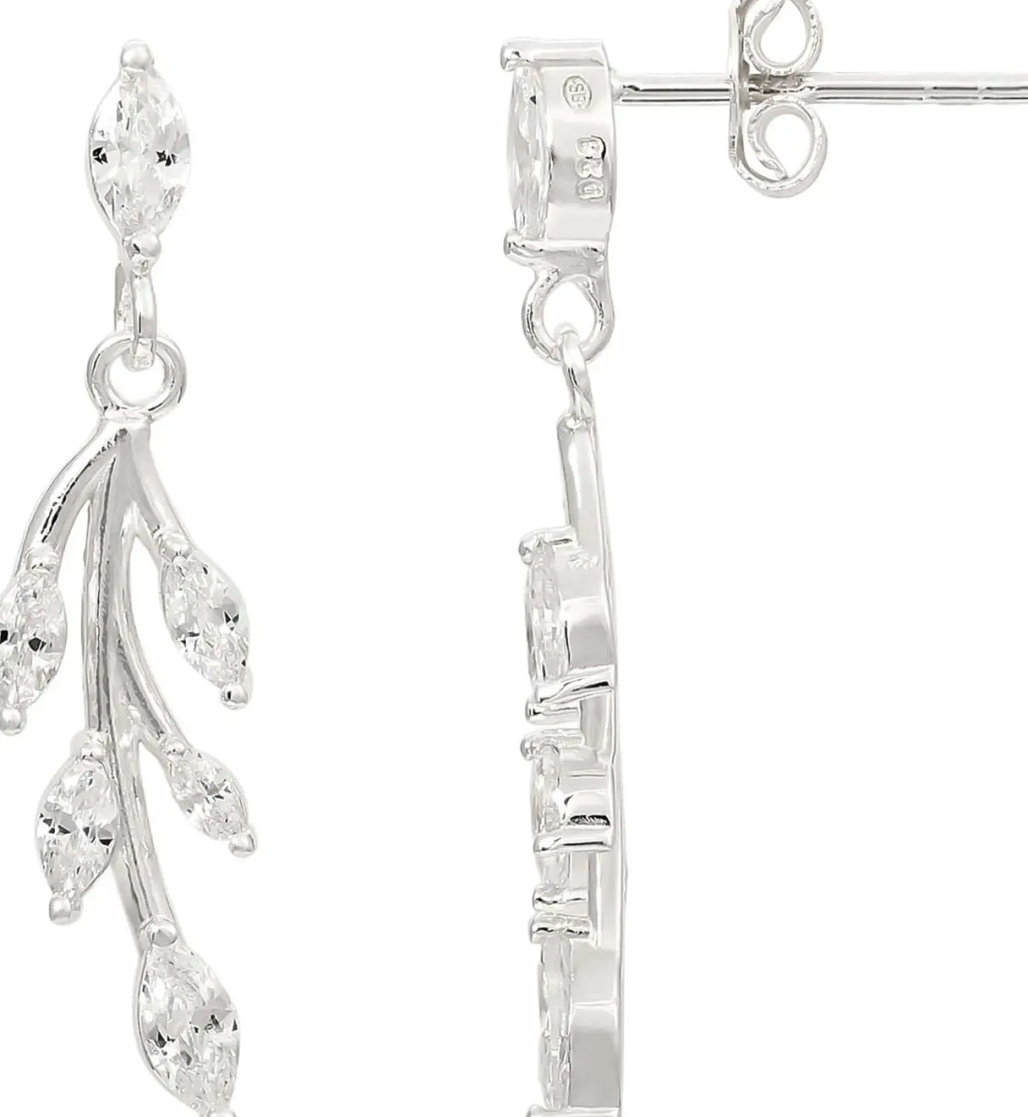 Outlet Bijou Brigitte Orecchini a perno - Zirkonia Leaves