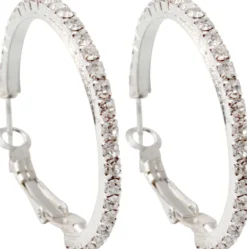 Clearance Bijou Brigitte Orecchini creoli - Silver Sourrounding