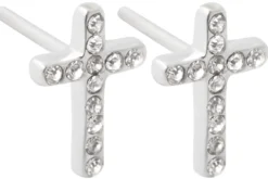 New Bijou Brigitte Orecchini - Silver Cross