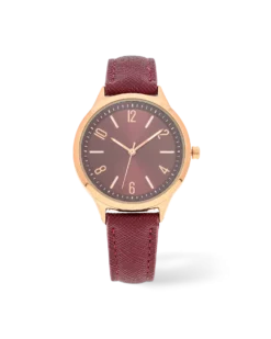 Clearance Bijou Brigitte Orologio - Burgundy Bliss