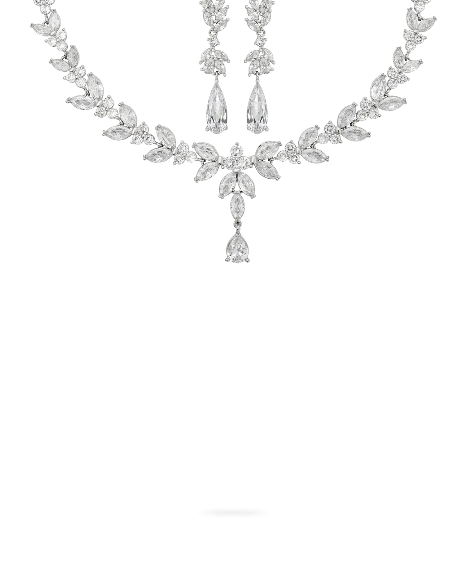 New Bijou Brigitte Parure - Floral Zirkonia