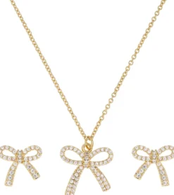 Clearance Bijou Brigitte Parure - Zirkonia Bow