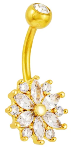 Clearance Bijou Brigitte Piercing - Floral Charm