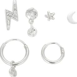 New Bijou Brigitte Piercing - Silver Lightning