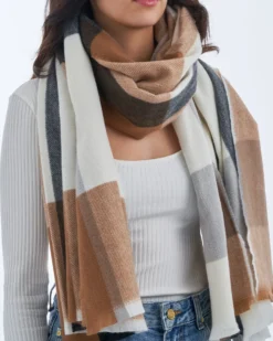 Online Bijou Brigitte Sciarpa - Checkered Brown