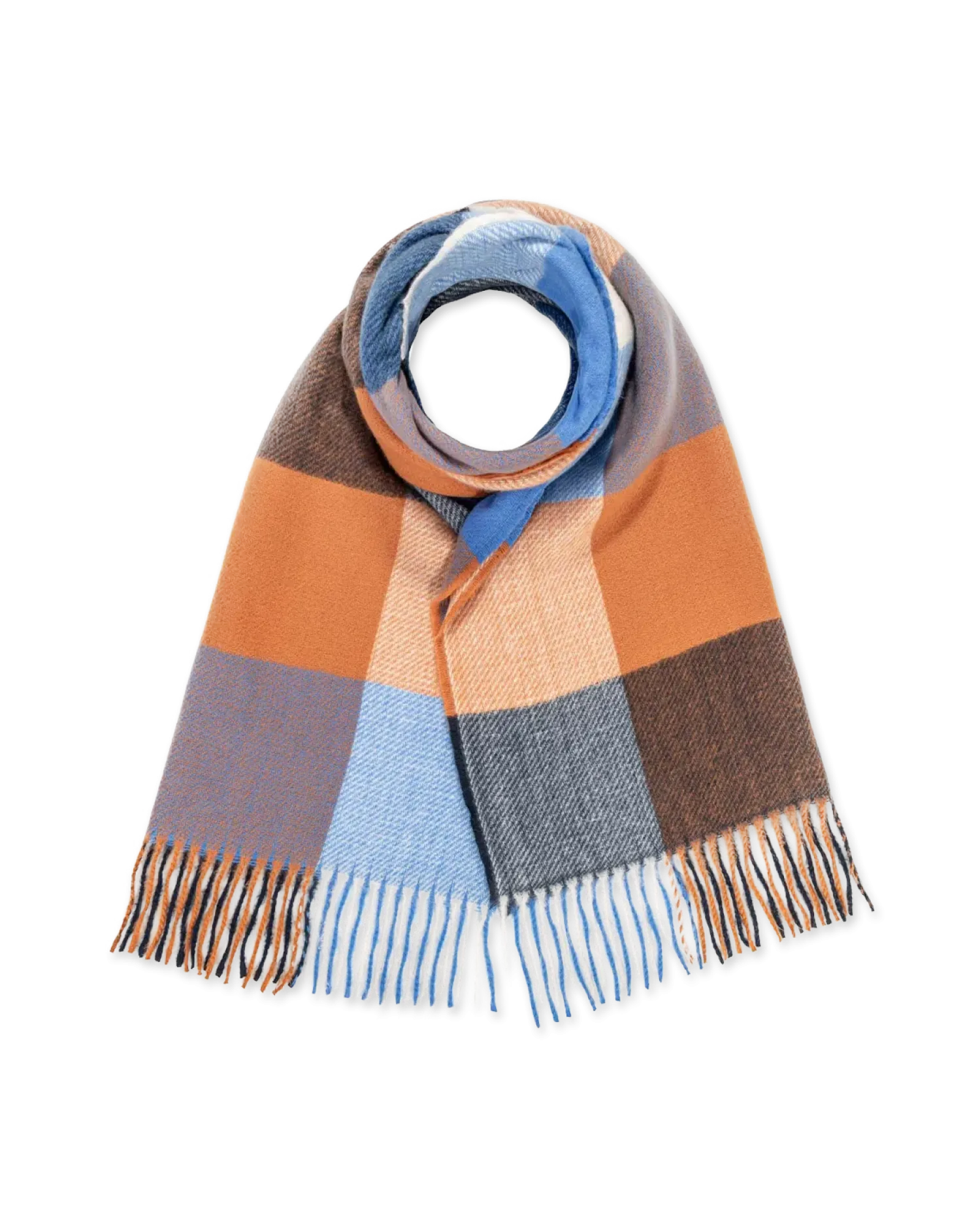 Clearance Bijou Brigitte Sciarpa - Checkered Cinnamon