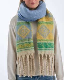 Clearance Bijou Brigitte Sciarpa - Green Winter