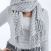Clearance Bijou Brigitte Sciarpa - Grey Houndstooth