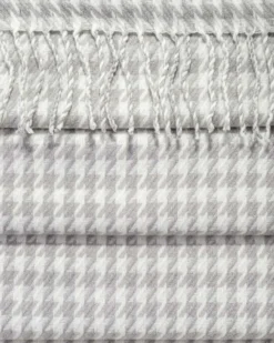 Clearance Bijou Brigitte Sciarpa - Grey Houndstooth