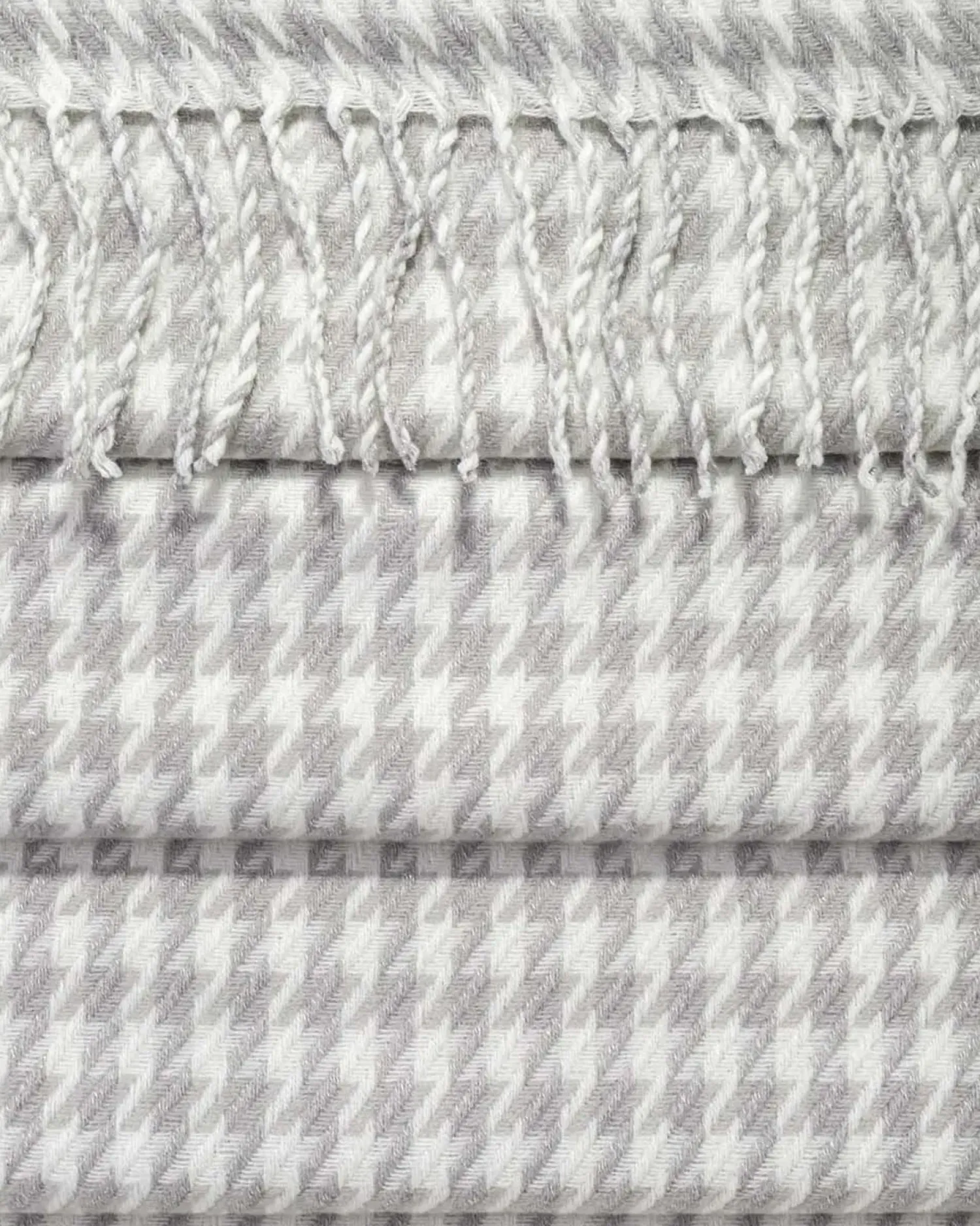 Clearance Bijou Brigitte Sciarpa - Grey Houndstooth