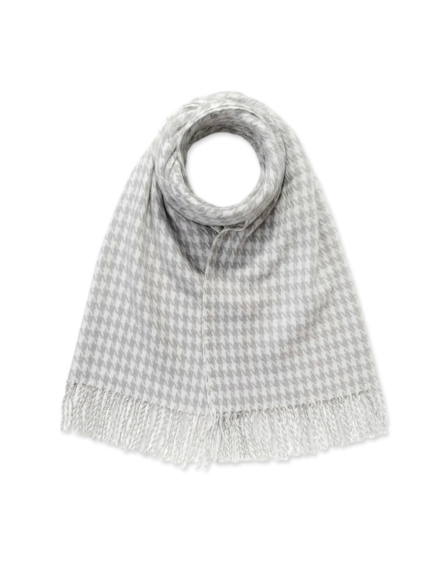Clearance Bijou Brigitte Sciarpa - Grey Houndstooth