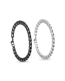 Hot Bijou Brigitte Set braccialetti da uomo - Chunky Chains