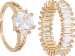 Sale Bijou Brigitte Set di anelli - Golden Duo