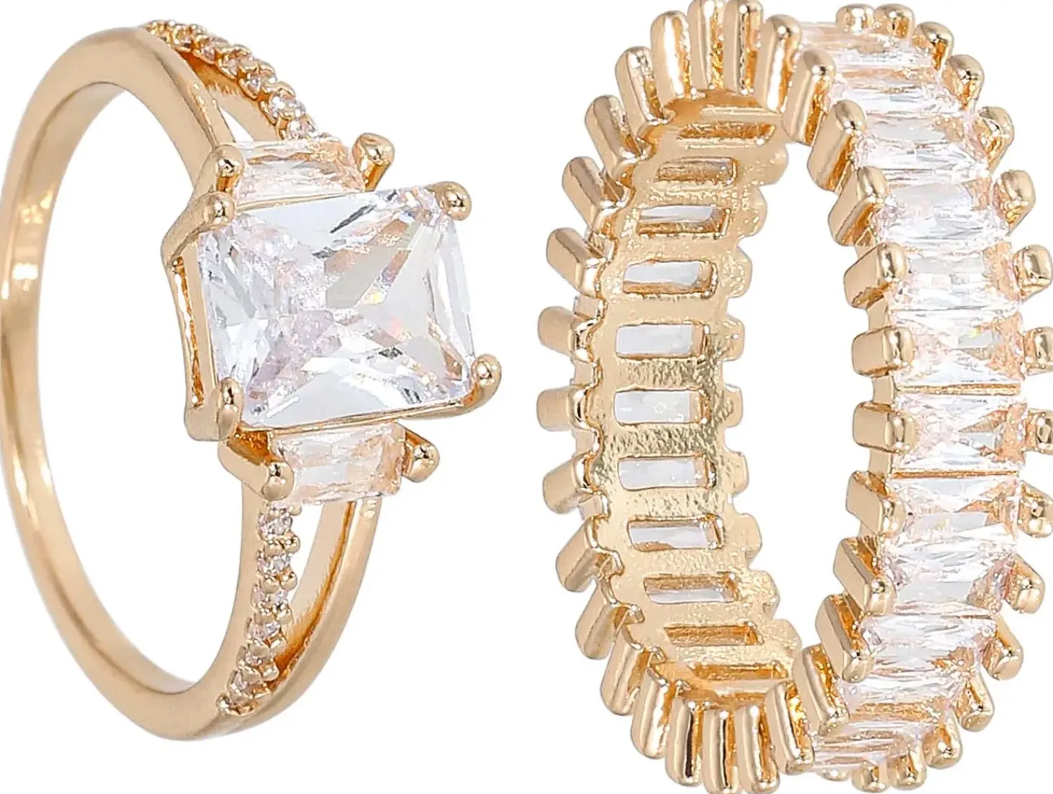 Sale Bijou Brigitte Set di anelli - Golden Duo