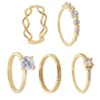 Outlet Bijou Brigitte Set di anelli - Golden Elegance
