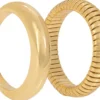 Outlet Bijou Brigitte Set di anelli - Golden Glaze