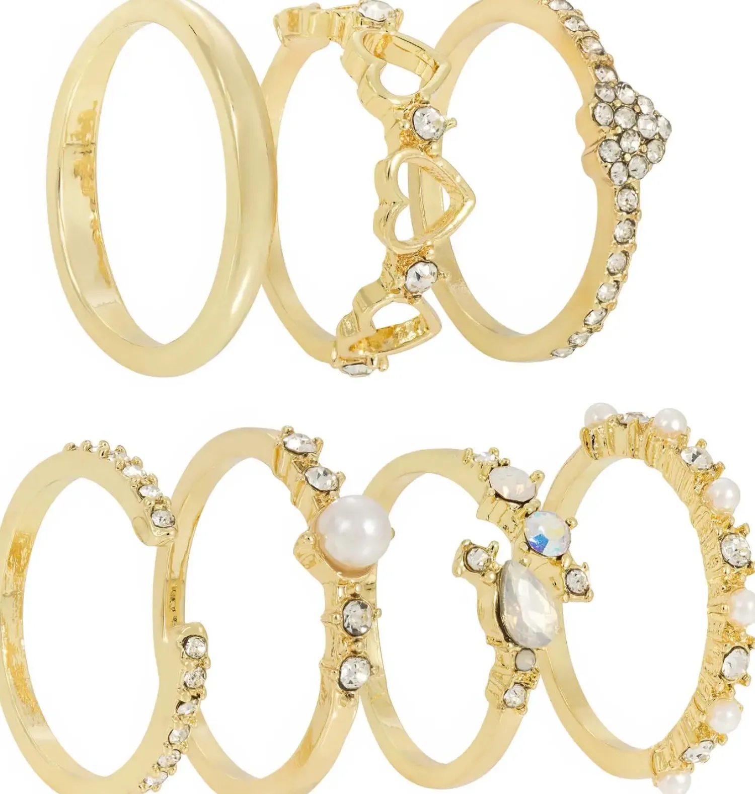 New Bijou Brigitte Set di anelli - Golden Grace