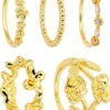 New Bijou Brigitte Set di anelli - Golden Rose