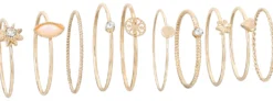 New Bijou Brigitte Set di anelli - Golden Vintage