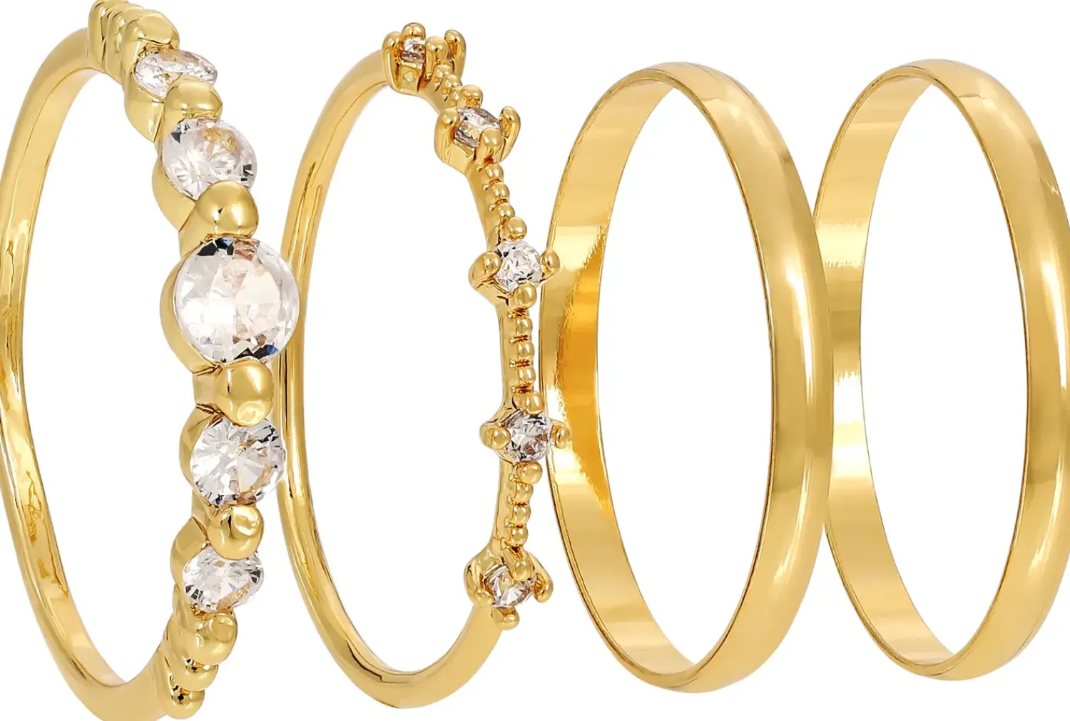 Online Bijou Brigitte Set di anelli - Golden Vision