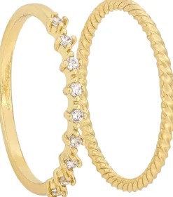 Best Bijou Brigitte Set di anelli - Golden Zirkonia