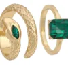 Sale Bijou Brigitte Set di anelli - Green Mystique