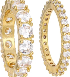 Clearance Bijou Brigitte Set di anelli - Iced Out