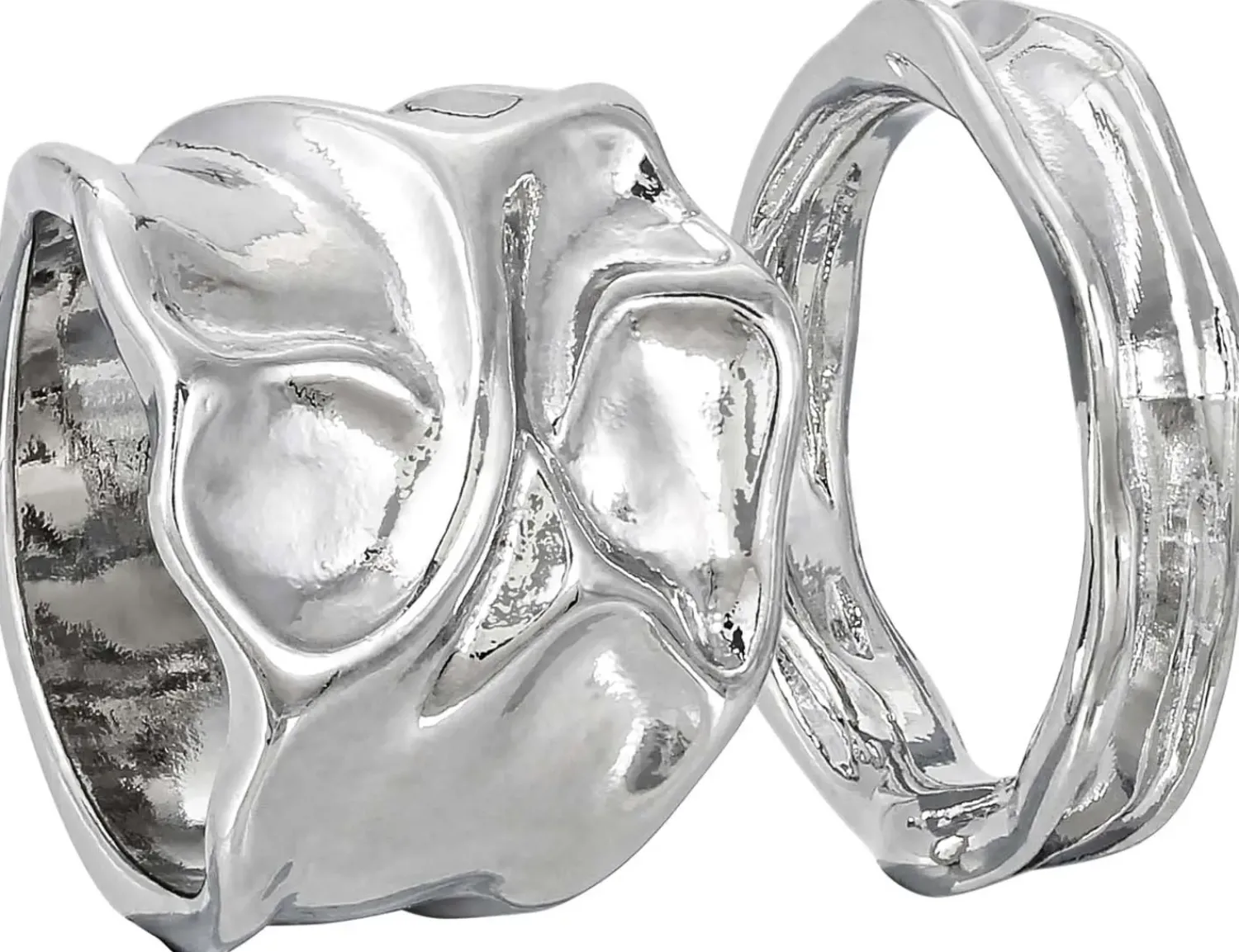 Discount Bijou Brigitte Set di anelli - Industrial Silver