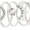 Outlet Bijou Brigitte Set di anelli - Silver Festival