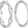 Bijou Brigitte Set di anelli - Silver Twist